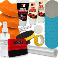 ZESTAW DO POLEROWANIA REGENERACJI ZABEZPIECZENIA LAMP PAD PASTA FOLIA RAKLA
