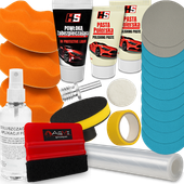 ZESTAW DO POLEROWANIA REGENERACJI ZABEZPIECZENIA LAMP PAD PASTA FOLIA RAKLA