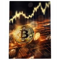 2 x Obraz 70x50 bitcoin ekonomia giełda ekonomiczny