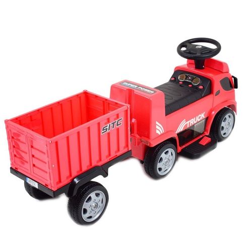 JEŹDZIK, CIĘŻARÓWKA NA AKUMULATOR Z PRZYCZEPĄ I DŹWIĘKAMI/GTS-6688-E na Arena.pl