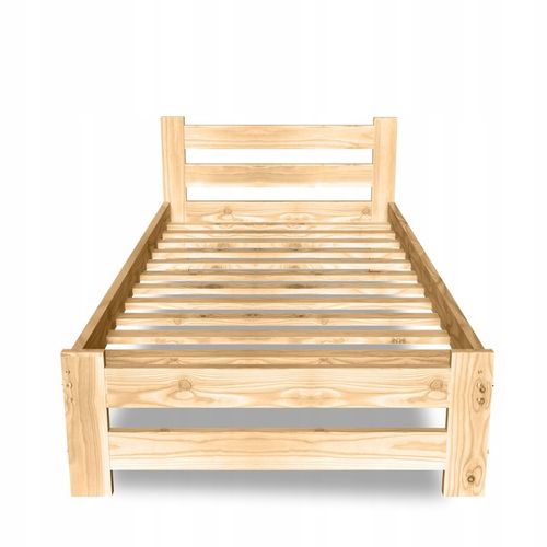 ŁÓŻKO DREWNIANE 100x200 B sosnowe WYSOKI ZAGŁÓWEK Producent na Arena.pl