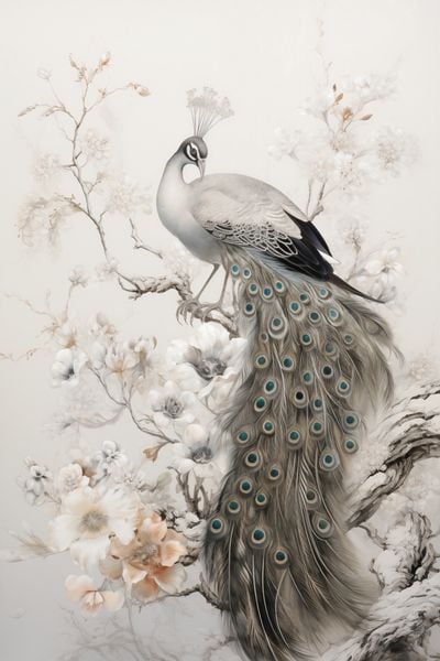 Plakat 30x45cm Pawia Gracja zdjęcie 1