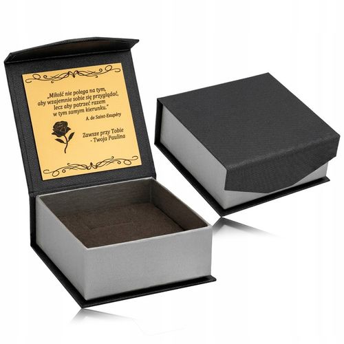 SREBRNY KRZYŻ KRZYŻYK SREBRO PR 925 + PUDEŁKO Z GRAWEREM NA KOMUNIĘ CHRZEST na Arena.pl