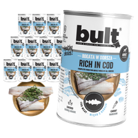 MOKRA KARMA DLA PSA BULT PUSZKA BOGATA W DORSZA ZESTAW 12x400G