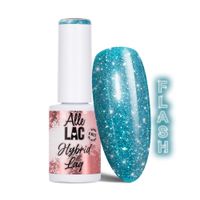 Lakier hybrydowy LED/UV Gel Polish Blues Flash Glitter Blue AlleLac 6g