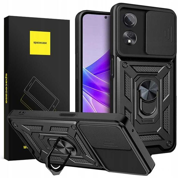Spacecase Camring Oppo A58 4G black zdjęcie 1