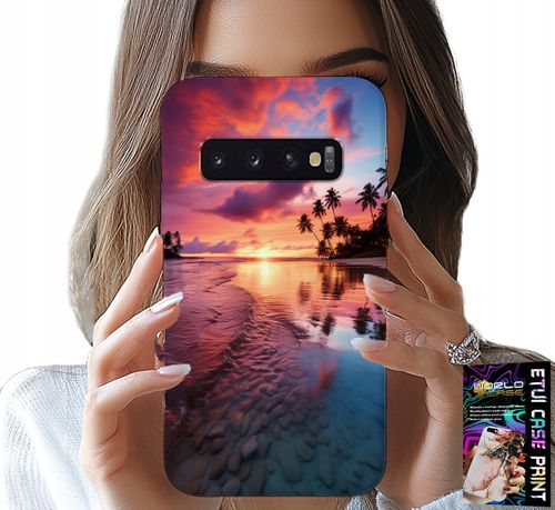 ETUI DO SAMSUNG GALAXY S10 - PLAŻA WAKACJE WYSPA PIĘKNE WIDOKI +FOLIA na Arena.pl