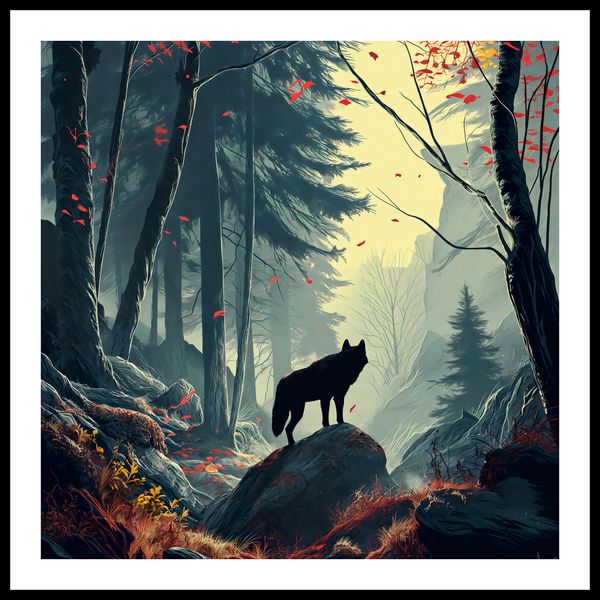 Plakat 50x50cm Leśne Echa zdjęcie 3