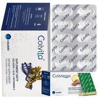 COLVITA liofilizowany KOLAGEN Rybi w kaps.+ Algi+ Wit.E 120k. + PREZENT