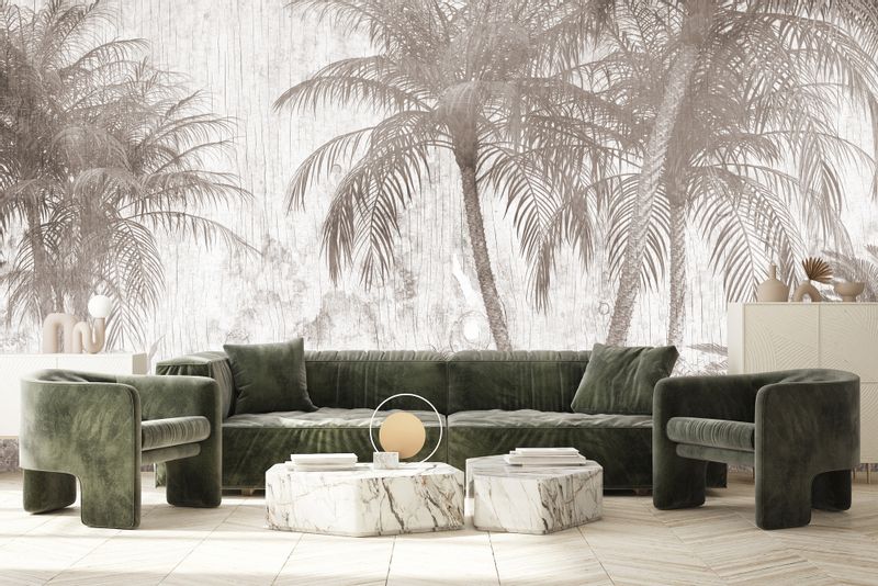 Fototapeta PALMY Las Tropikalny Tekstura Abstrakcja 270cm x 180cm zdjęcie 5