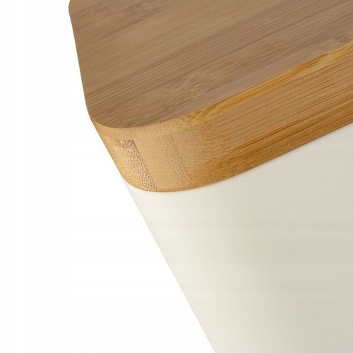 CHLEBAK STALOWY Pokrywa BAMBUSOWA POJEMNIK na PIECZYWO CHLEB BUŁKI na Arena.pl