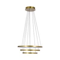 Lune lampa wisząca 50+40+30 złoty 60W LED 4000K
