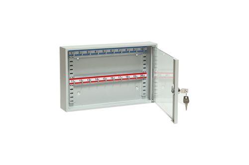 Szafka na klucze SKR 20/S z haczykami ruchomymi przeszklona LEOMAR na Arena.pl