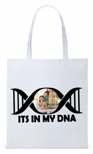 Torba Biała Eco Shopper Dla Niani Opiekunki Z Nadrukiem Ze Zdjęciem na Arena.pl