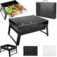 GRILL TURYSTYCZNY SKŁADANY PRZENOŚNY WĘGLOWY SUPER