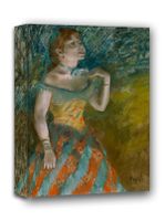 The Singer in Green, Edgar Degas - obraz na płótnie 30x40 cm