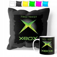 ZESTAW: KUBEK + POSZEWKA - XBOX PLAYSTATION - PREZENT WIELE WZORÓW + IMIĘ