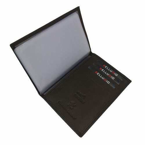 Skórzane etui z systemem RFID - czarne na Arena.pl