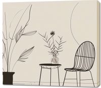 Obraz 100x90cm Wnętrze na Zewnątrz