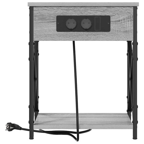 Szafka Nocna z szufladą 2 pcs Szary dąb sonoma 41 x 31 x 51 cm na Arena.pl