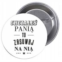 Przypinki buttony DZIEŃ KOBIET CIEKAWE NAPISY