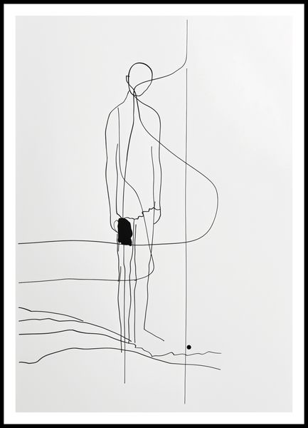 Plakat 70x100cm Samotna Wędrówka zdjęcie 3