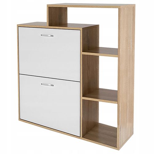 szafka na buty regał 2 komory obuwie komoda pojemna do przedpokoju na Arena.pl