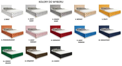 Eleganckie Łóżko Pikowane Nemo 120x200 Jasno Szary na Arena.pl