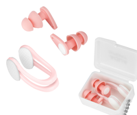 Zestaw klips na nos zatyczki do uszu do pływania Aqua-Sport AquaCalm