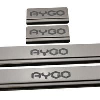 Listwa progowa TOYOTA AYGO MK2 Stal nierdzewna 304 połysk 4szt