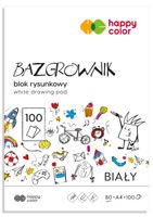 Blok rysunkowy Bazgrownik, A4, 100 ark, 80g, Happ