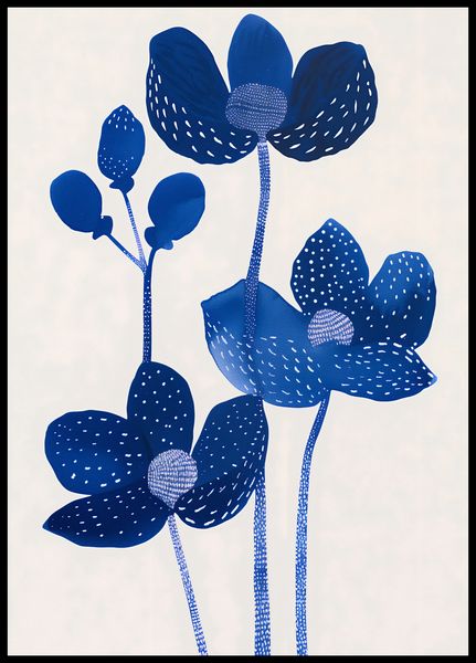 Plakat 64x90cm Nocne Kwiaty zdjęcie 2
