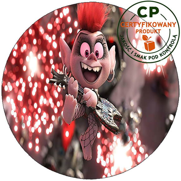 Opłatek na tort Trolls Trolle zdjęcie 1