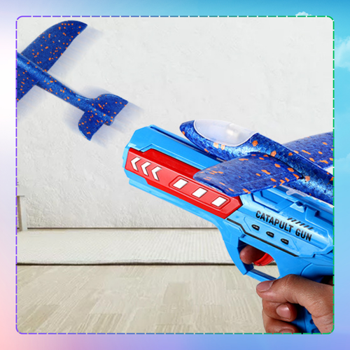 samolot z wyrzutnią szybowiec styropian rzutka zabawka pistolet led na Arena.pl