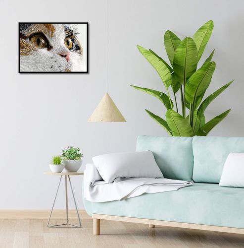 Plakat 55x40cm Nitkowany Kot na Arena.pl