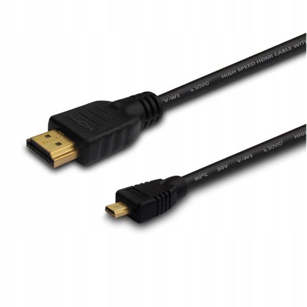 Kabel Interlook DF-3-3M-Black HDMI - micro HDMI 3 m zdjęcie 6