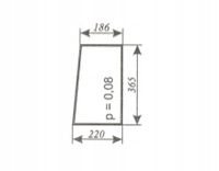 szyba przednia dolna lewa ciągnika Ursus C-360 kabina czeska nowy typ