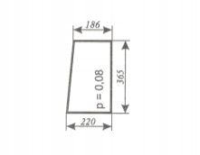 szyba przednia dolna lewa ciągnika Ursus C-360 kabina czeska nowy typ na Arena.pl