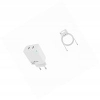 Ładowarka sieciowa GaN 45W dwa USB-C z kabelem do Samsung Galaxy S26 Edge