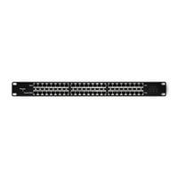 Qoltec Patch panel | 48V | 24 porty | Passive PoE Injector | 1000m | Czarny