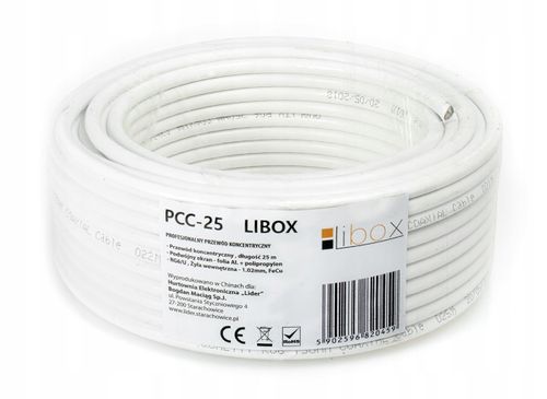 KABEL PRZEWÓD KONCENTRYCZNY ANTENOWY CCS 25M HQ 4K na Arena.pl