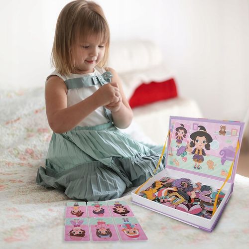 Książka układanka magnetyczna Lalka Ubieranie Dziewczynki Puzzle dla Dzieci na Arena.pl