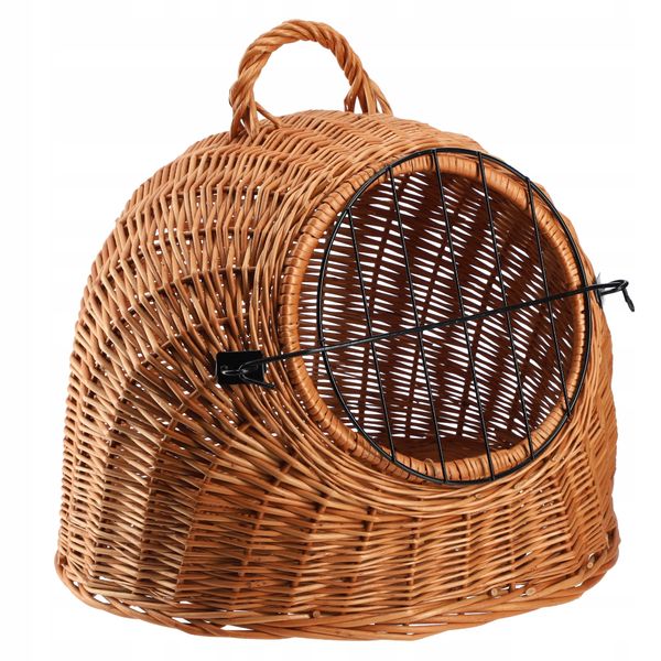 KADAX Transporter Wiklinowy Dla Psa Kota Kosz 49cm zdjęcie 1