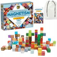 KLOCKI MAGNETYCZNE 2 cm kostki budowlane konstrukcyjne BLOKI SZEŚCIANY 162