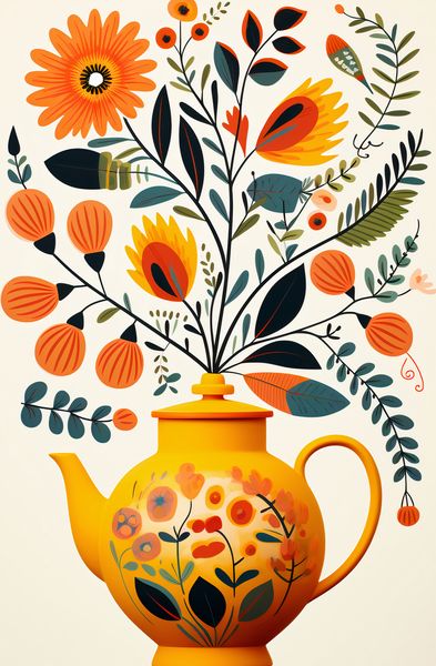 Plakat 56,6x86,4cm Bujna Herbata zdjęcie 1