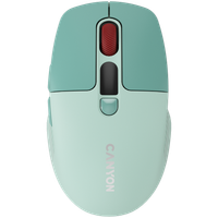 CANYON Mysz bezprzewodowa MW-26 LCD Cicha Dwa Tryby Zielona