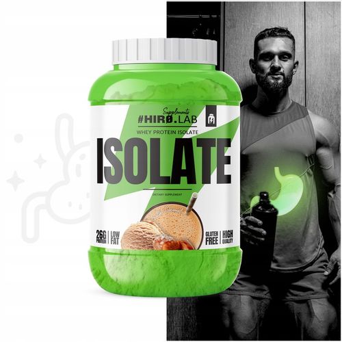 Izolat Białka BIAŁKO 1800 g wpi iso Whey Protein Isolate SŁONY KARMEL HIRO na Arena.pl