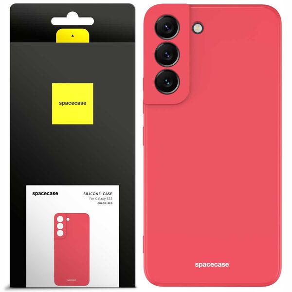 Spacecase Silicone Case Galaxy S22 Red zdjęcie 1