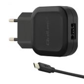 Qoltec Ładowarka sieciowa 5V | 2.4A | 12W | USB + kabel Micro USB