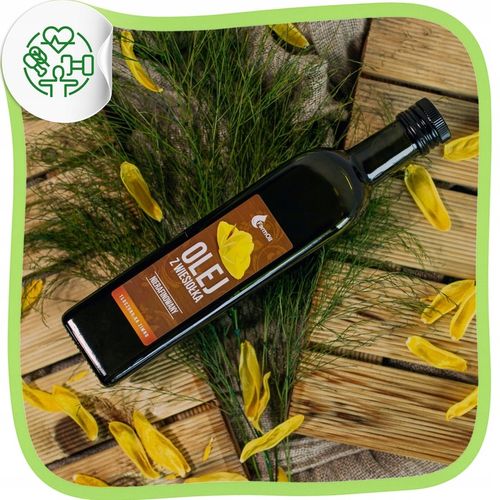 OLEJ Z WIESIOŁKA DWULETNIEGO TłoczonyNaZimno 500ml na Arena.pl